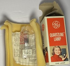 Vintage GE Quartzline Lamp Bulb EHA 500W 120V NOS