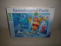 "😊 Neu: Puzzle \"Segelboote\" 1500 Teile Ravensburger"