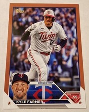 KYLE FARMER*2023 TOPPS UPDATE*SP*MOTHERS DAY PINK PARA*#36/50*SSP*NRMT*TWINS*