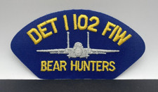 2 DET 1102 FIW Bear Hunters Patches Patch Plane USAF US Air Force Military New