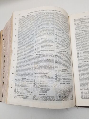 Antique Websters New Int Dictionary India Paper Edition 1923 Reference History - Picture 13 of 23