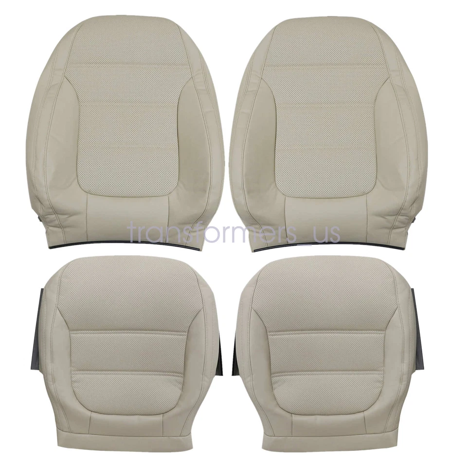 Cubierta de asiento de cuero PERF para Volkswagen Jetta 2011-2017 inferior delantera tostada Foto 2 de 4