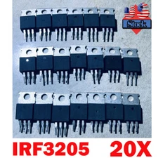 (20X) IRF3205 IR MOSFET N-CHANNEL 55V/110A TO-220 Power Transistor IRF HOT