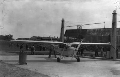 The plane used by Jim Mollison for his flight to New York and back Old Photo