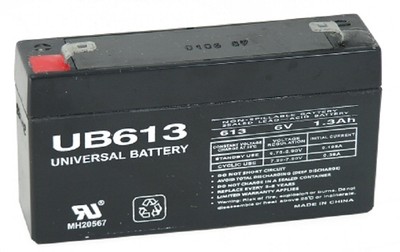 6V Sealed Lead Acid Battery  UB613 1.3Ah SLA Emergency Lighting