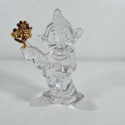 Disney Lenox Gänseblümchen aus Dopey Schneewittchen Zwerg Bleikristall mit 24K Gold