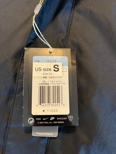 Nike Golf Neu mit Etikett Herren M schwarz Performance Stretch belüftet Kurzarm Jacke - Bild 9 von 9