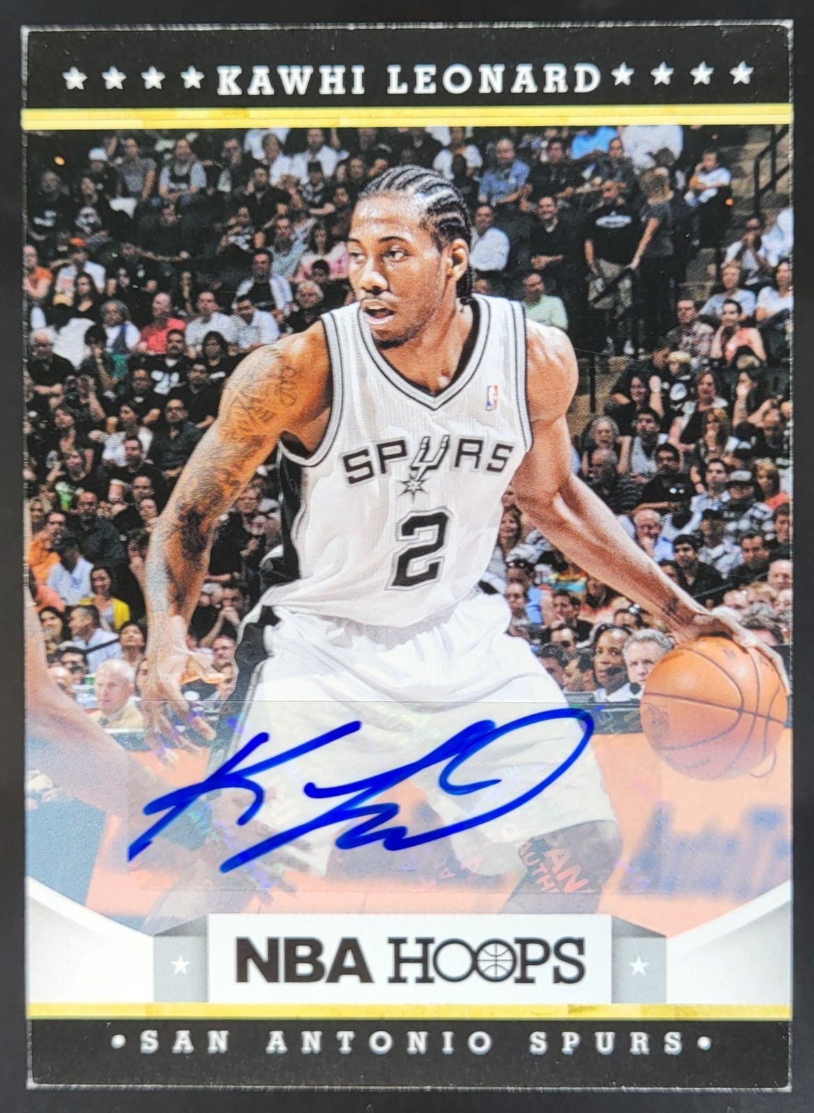2012-13 Panini Hoops Kawhi Leonard Auto #236 RC San Antonio Spurs JP2