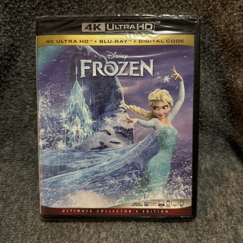 Frozen (4k Ultra HD + Blu-Ray + Digital, 2013) Neu Sealed Disney Elsa, Anna