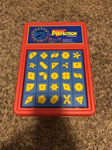 Vintage 1989 Perfection Timed Skill Action Game Milton Bradley Complete No Box