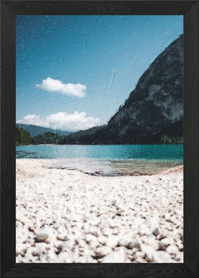 Goldener Sand gerahmtes Wandbild Poster Leinwanddruck Bild