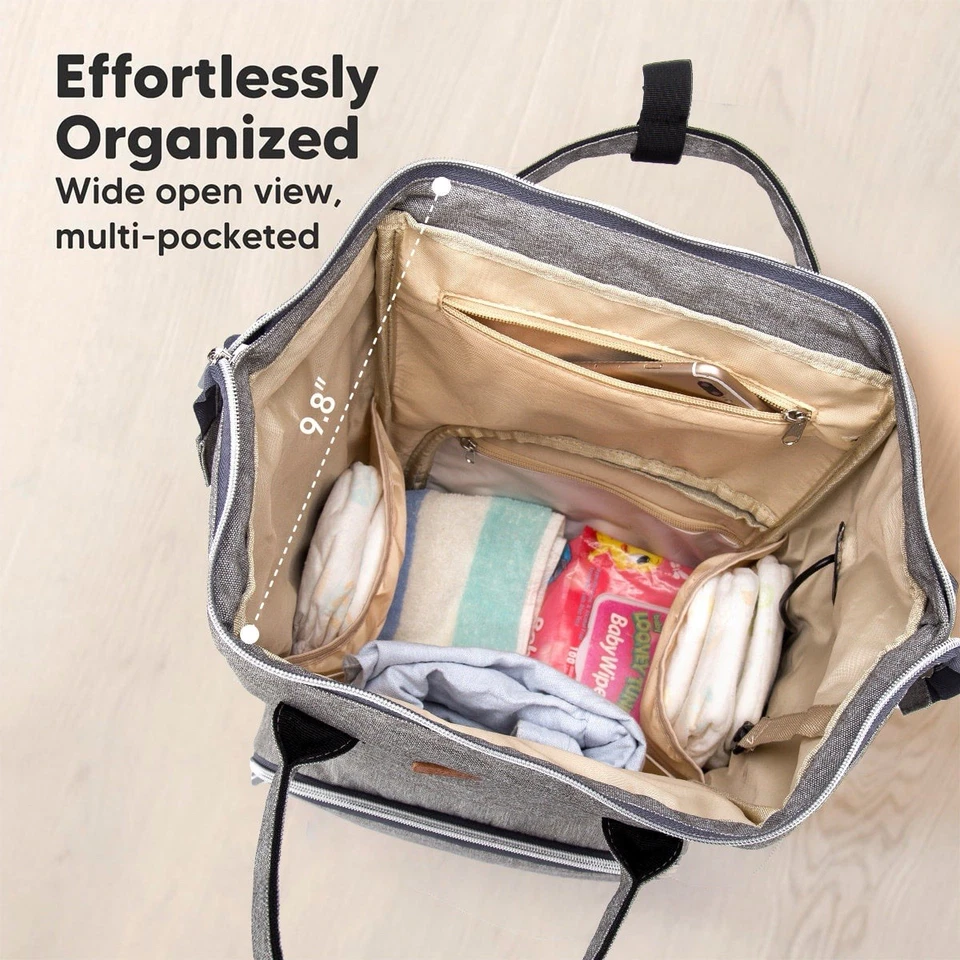 NEW -Baby Diaper Bag Backpack Travel Mom Mummy Maternity Changing Pad Waterproof - Image 2 of 4