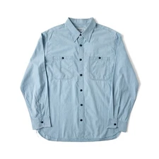 US Navy Military Washed Utility Chambray Workshirt