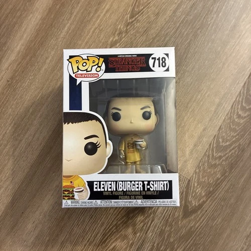 FUNKO POP 718 ELEVEN BURGER T-SHIRT STRANGER THINGS SEASON 2 2018 VAULTED Rare