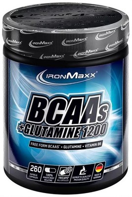 IronMaxx BCAAs + L-Glutamin 1200 - 260 TriCaps (89,18 EUR/kg)
