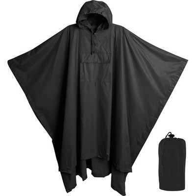 Heavy Duty Rain Poncho for Backpacking, Waterproof Lightweight for Adults, Mi...