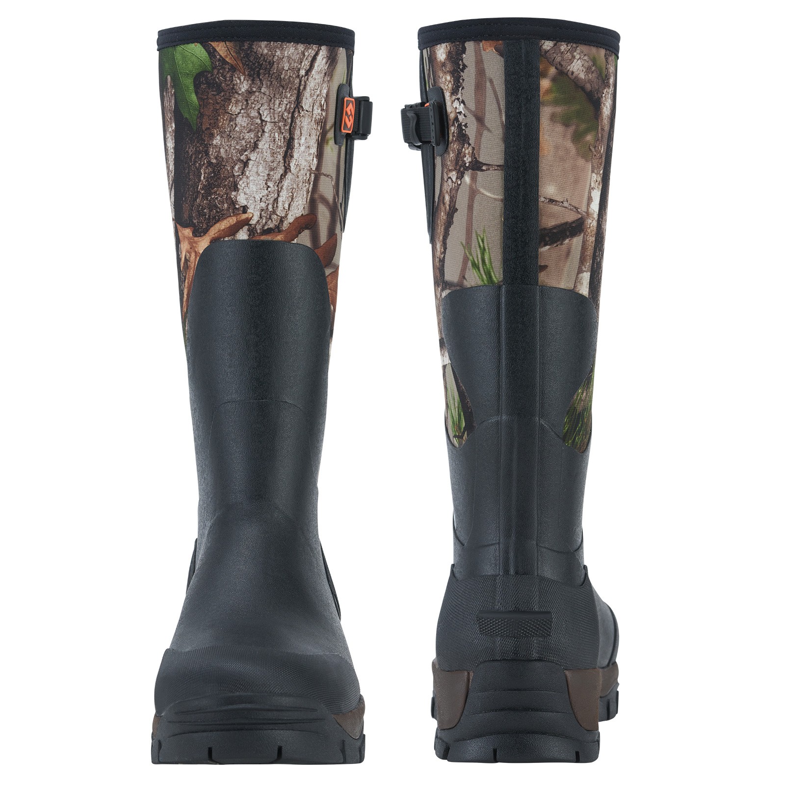 HISEA Men Hunting Boots Adjustable Calf Waterproof Rain Boot Mud Working Farming