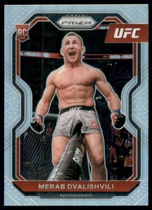 2021 Panini Prizm UFC Prizms Silver #87 Merab Dvalishvili