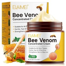 Bee Venom Comprehensive Cream 4.2 Oz, Bee Venom Skin Restoration Cream for Face