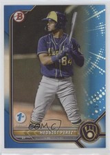 2022 Bowman 1st Edition Blue Foil 15/150 Hedbert Perez #BPPF-67 3e3