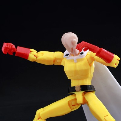 9L3D T13 One-Punch Man Saitama 1/12 LUCKY13 Multi-Jointed Action