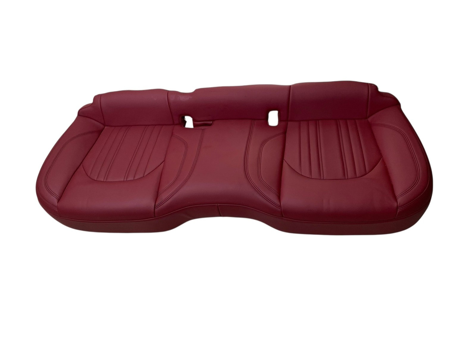 2017-2024 MASERATI LEVANTE REAR LOWER BENCH SEAT CUSHION RED W/ BLACK STITCHING