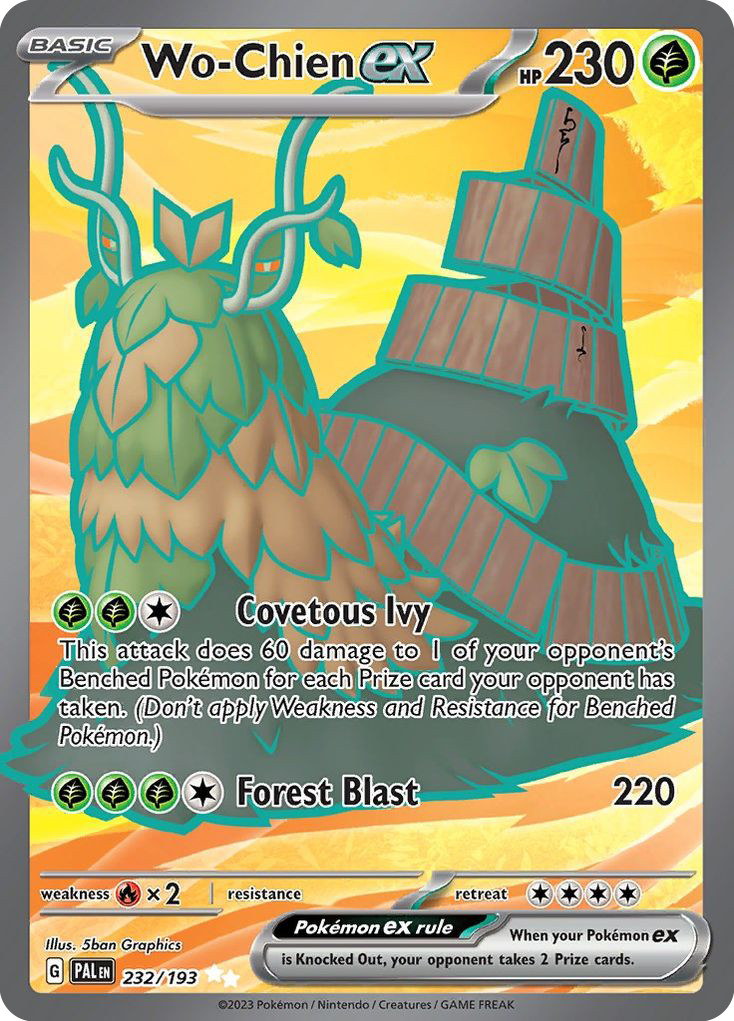 Pokemon Paldea Evolved Ultra Rare Wo-Chien ex 232/193 - Near Mint (NM)