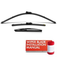 3Pcs 26'' & 14'' &11'' Front & Rear Windshield Wiper Blades for Fiat 500X 16-23