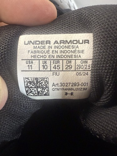 Under Armour Spotlight Franchise Rm 4.0 Mens Sz 11 Black Silver Football Cleats - Picture 11 of 11