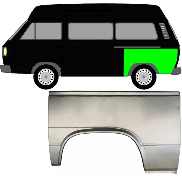KotflüGel FüR Volkswagen Transporter T3 1979 – 1992 Hinten Links-image
