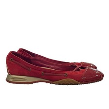 Zapatilla deportiva plana sin cordones Cole Haan serie G para mujer 8,5 charol gamuza cómoda