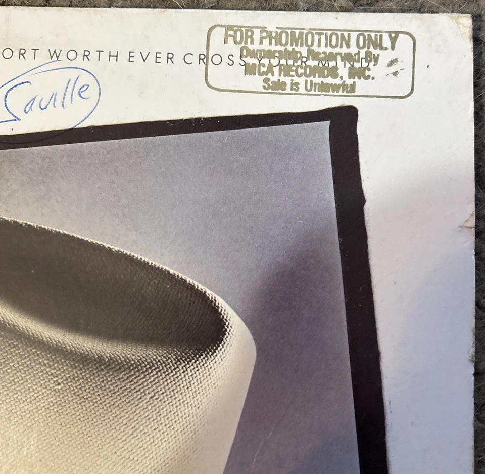 George Strait Does Fort Worth Ever Cross Your Mind LP Vinyl Record MCA-5518 DJ - Image 2 of 4