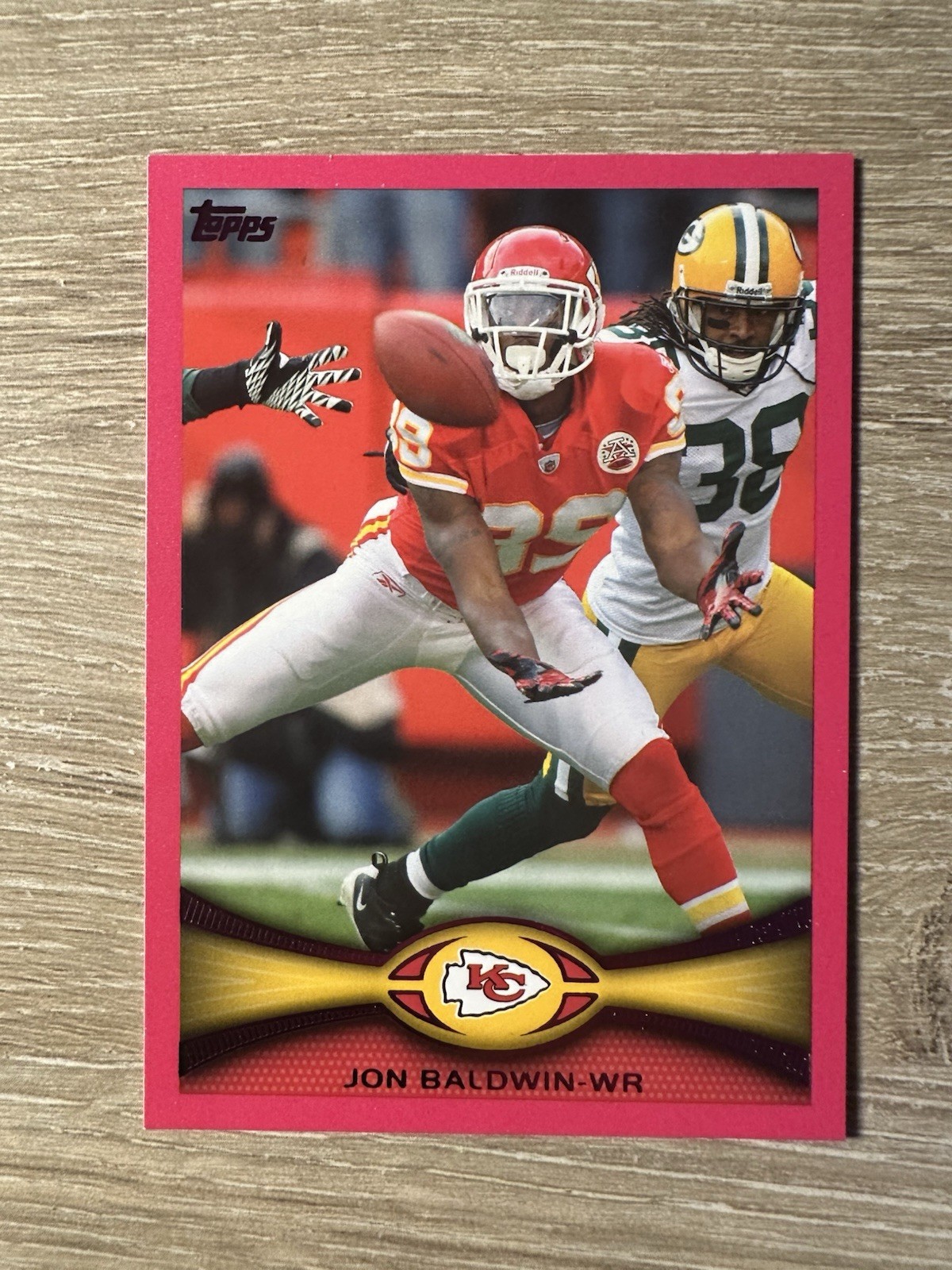2012 Topps - JON BALDWIN - Pink SP /399 - Chiefs