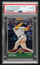 2024 Transcendent Collection Icons Chrome Jackson Chourio #76 PSA 10 GEM MT 8uc