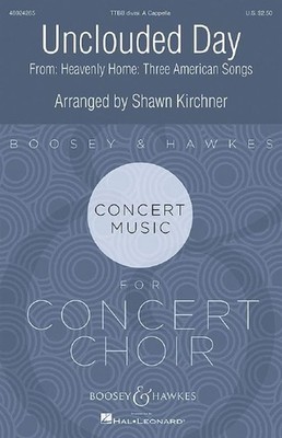 Unclouded Day Choral score men's choir (TTBB divisi) a cappella (intermediate -