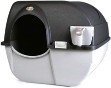 Omega Paw Self Cleaning Cat Litter Box, Elite Roll 'N Clean Litter Box, Regular