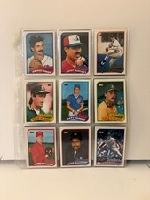 Vintage 1980s-90s Baseball Card Lot Binder Pages MLB