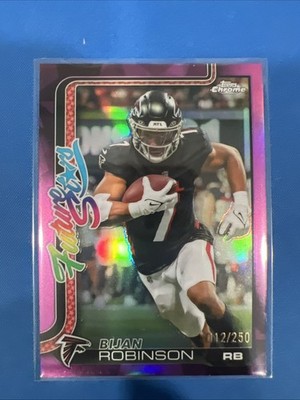 2025 Topps Chrome - Future Stars Bijan Robinson /250 #FS-9 Pink Refractor /250