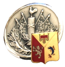 INSIGNE MILITAIRE DIRECTION COMMISSARIAT ARMEE DE TERRE "CMD LYON"   BALME G3832