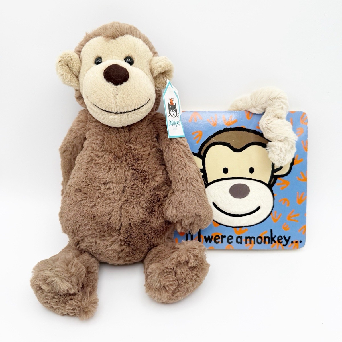 新品　 Bashful Monkey L モンキー　バシュフル Jellycat Bashful Monkey Medium 12