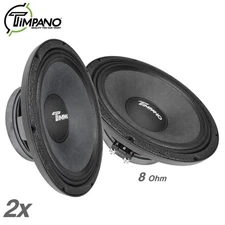 2x Timpano TPT-MD12 PRO Audio Midrange Loudspeakers 12 Inch 8 Ohm 2000 Watts