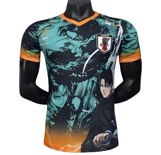 Camiseta De Fútbol Levi Equipo Japón Adulto Niño Attack On Titan SNK