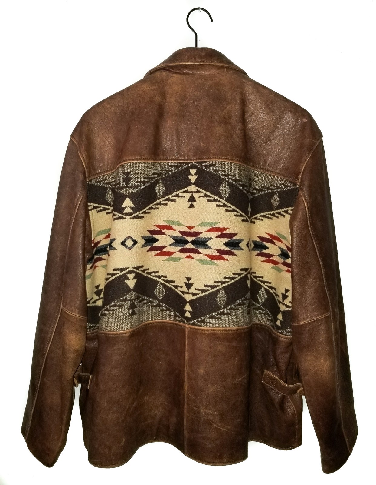 PENDLETON Leather Centennial Bomber Jacket Brown … - image 2