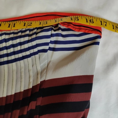 Anthropologie Plenty by Tracy Reese Strapless Dress Womens 6 Stripe Silk Belt - Picture 9 of 20