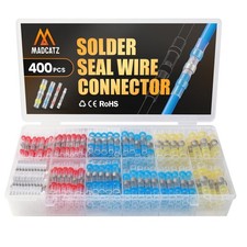 MADCATZ 400 PCS Solder Seal Heat Shrink Butt Connectors, Waterproof Wire Conn...