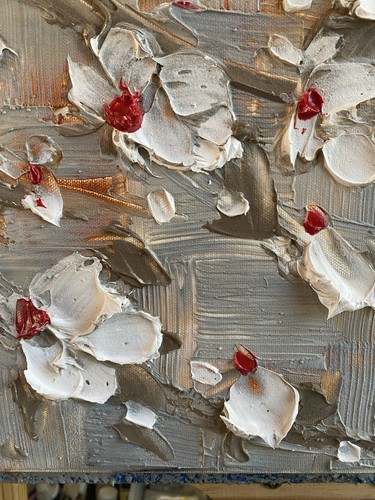 Red Cardinal bird on Tree branch ORIGINAL Art Painting- 48x24” By Susanna Shap - Picture 10 of 11