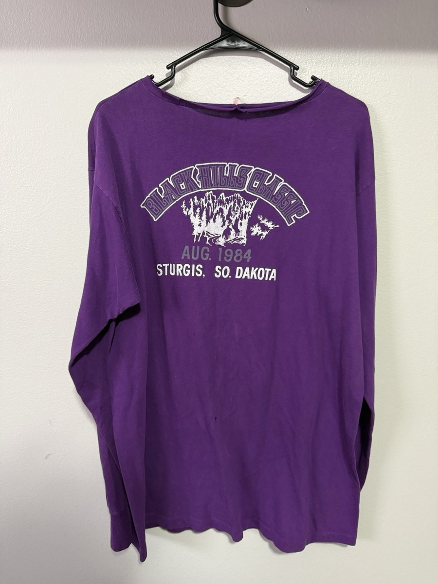 Vintage 1984 80s Harley Sturgis Black Hills Long Sleeve XL Shirt