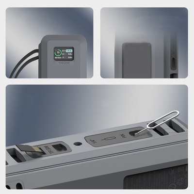 Für Anker 737 Powerbank Silikon Schutzhülle mit praktischem Griff