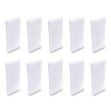 Boardwalk 401B Fine Grade Utility Pad, 4.62 X 10, White, 10/carton