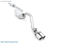 Bastuck Sportauspuffanlage ab Kat Volvo S40 u. V50 4-Zyl 2x76 gerollt schräg